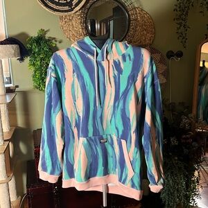 Adidas RYV Pink/Blue Pastel Hoodie - Size m